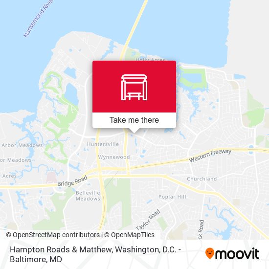 Mapa de Hampton Roads & Matthew
