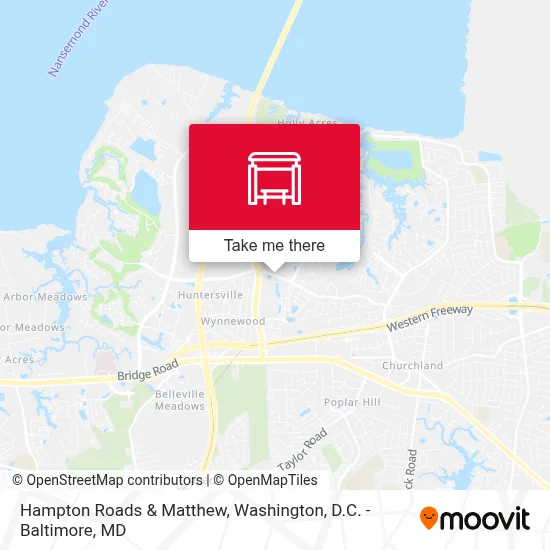 Hampton Roads & Matthew map