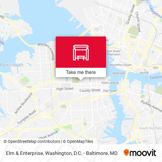 Elm & Enterprise map