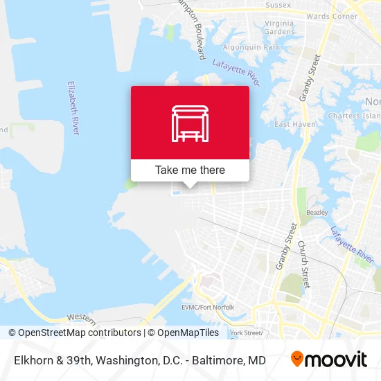 Elkhorn & 39th map