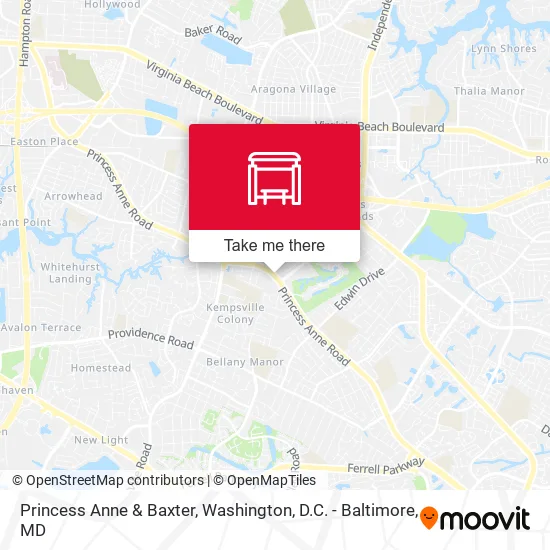 Princess Anne & Baxter map