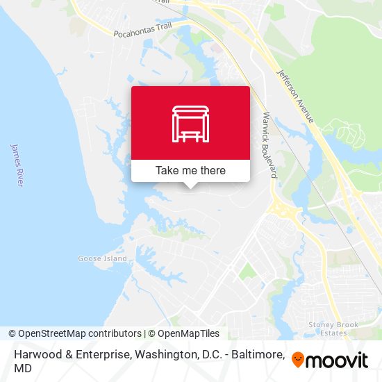 Mapa de Harwood & Enterprise