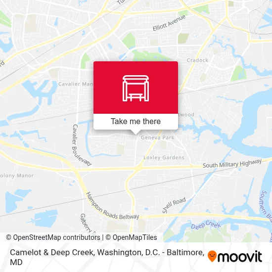 Camelot & Deep Creek map