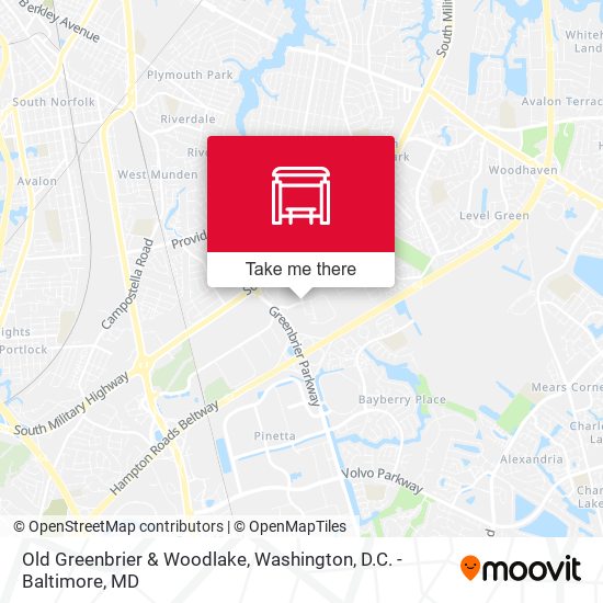 Old Greenbrier & Woodlake map