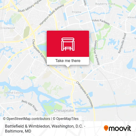 Battlefield & Wimbledon map