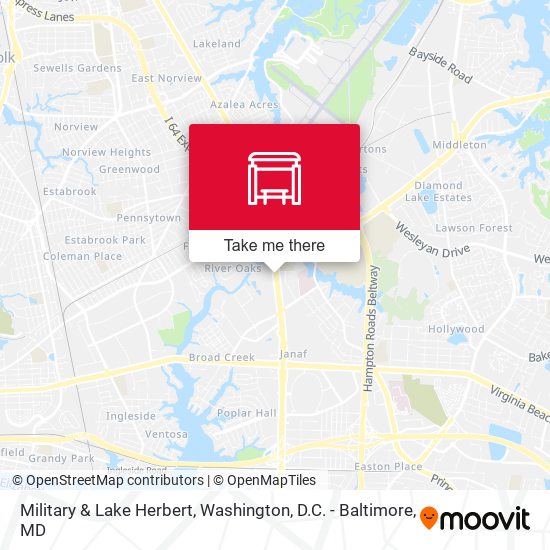 Mapa de Military & Lake Herbert
