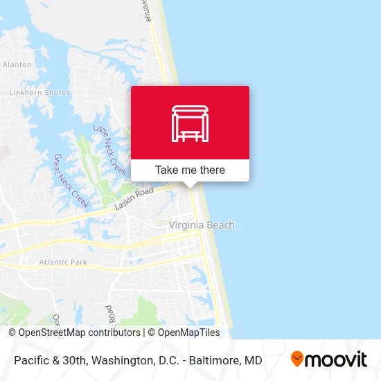 Pacific & 30th map