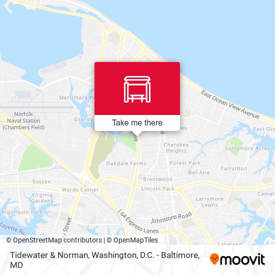 Tidewater & Norman map