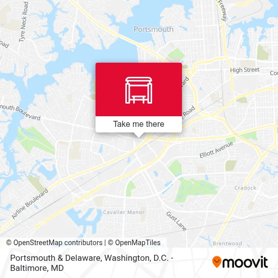 Portsmouth & Delaware map