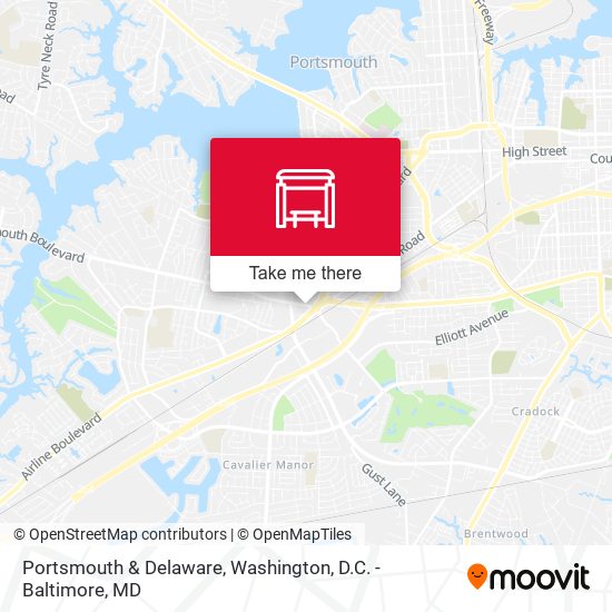Mapa de Portsmouth & Delaware
