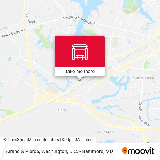 Airline & Pierce map