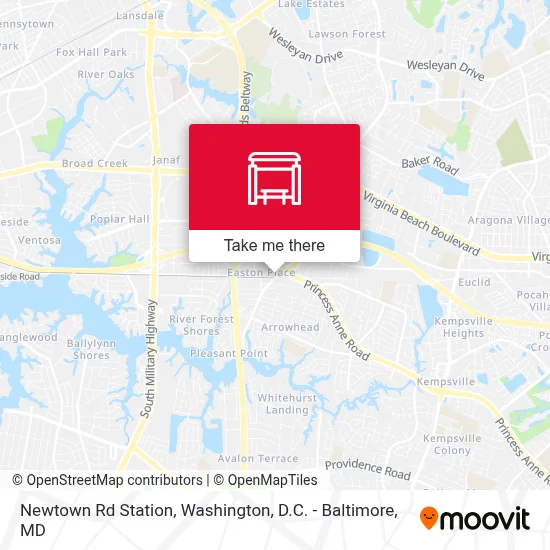 Newtown Rd Station map