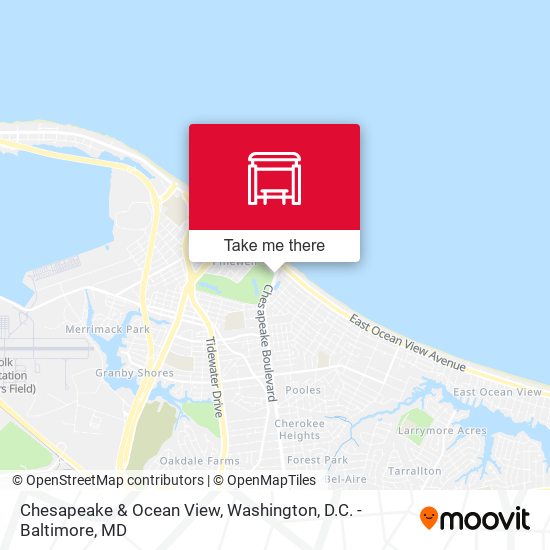 Chesapeake & Ocean View map