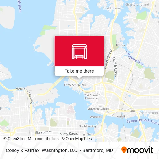 Colley & Fairfax map