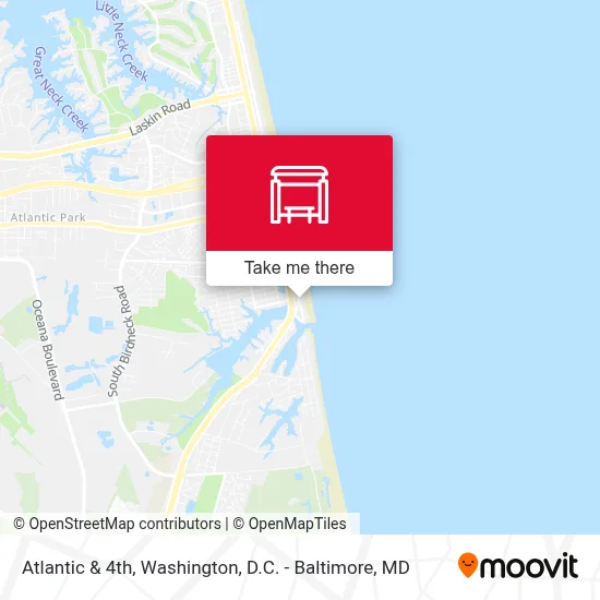 Atlantic & 4th map
