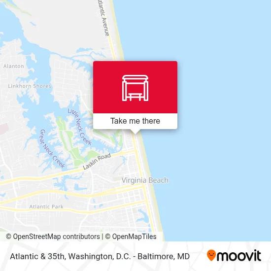 Atlantic & 35th map