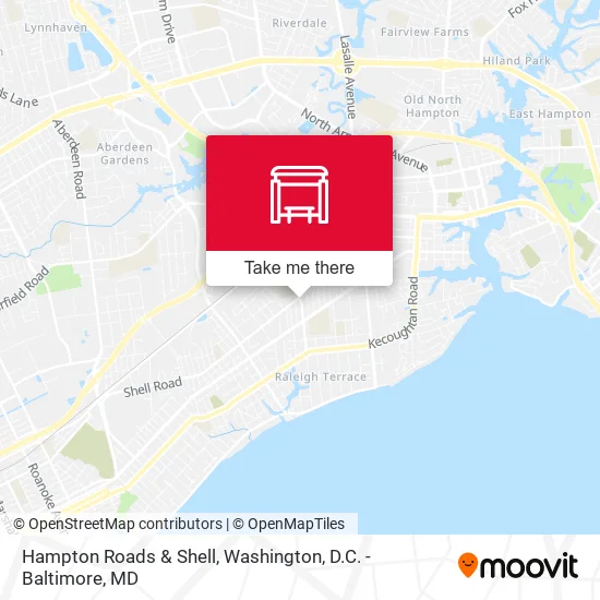 Hampton Roads & Shell map