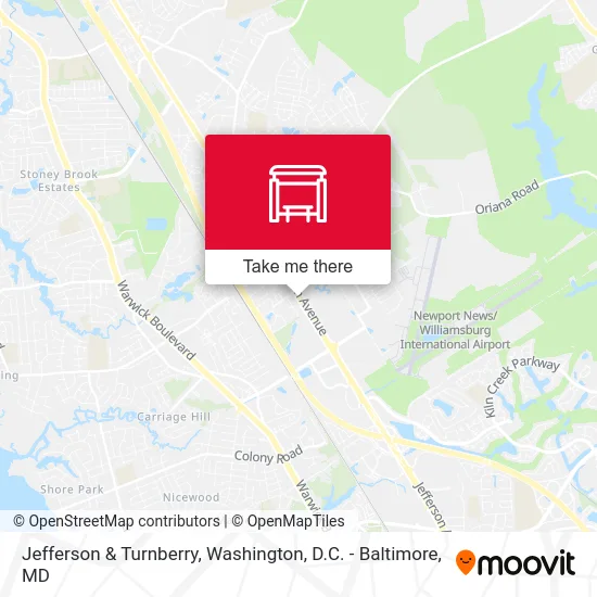 Jefferson & Turnberry map