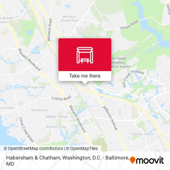 Habersham & Chatham map
