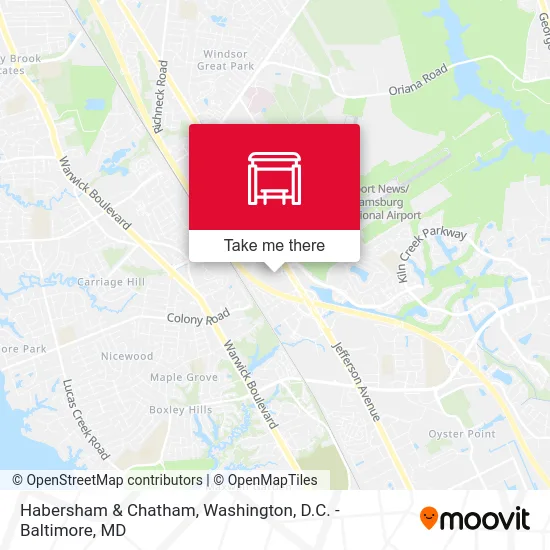 Habersham & Chatham map