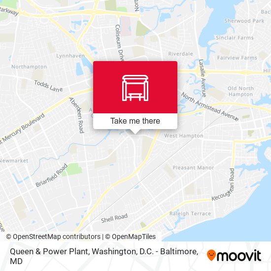Queen & Power Plant map