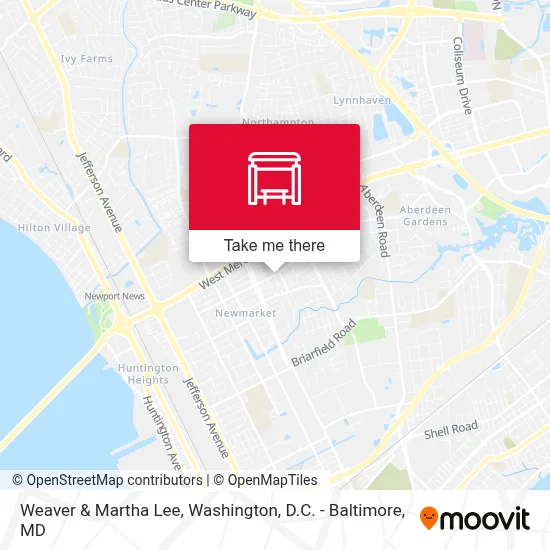 Weaver & Martha Lee map