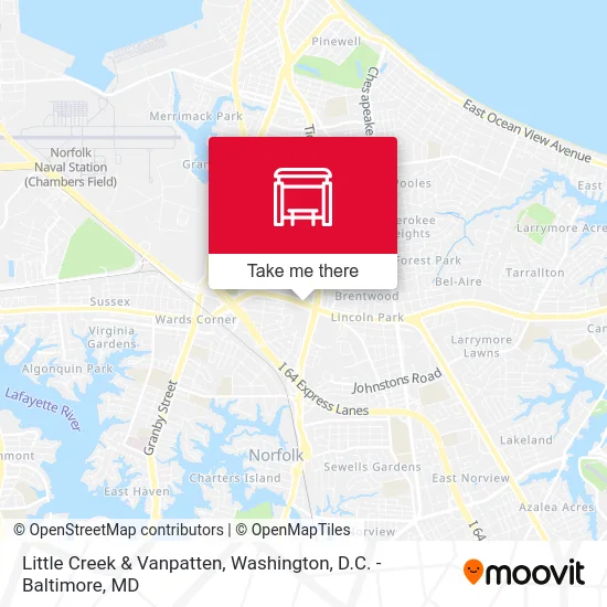 Little Creek & Vanpatten map