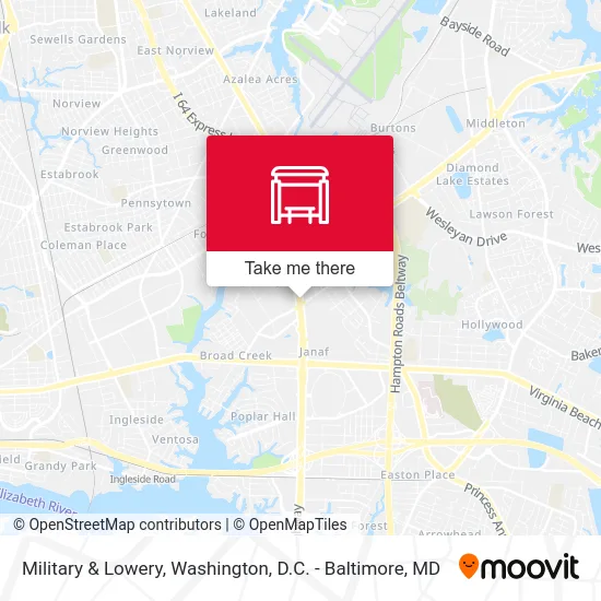 Military & Lowery map