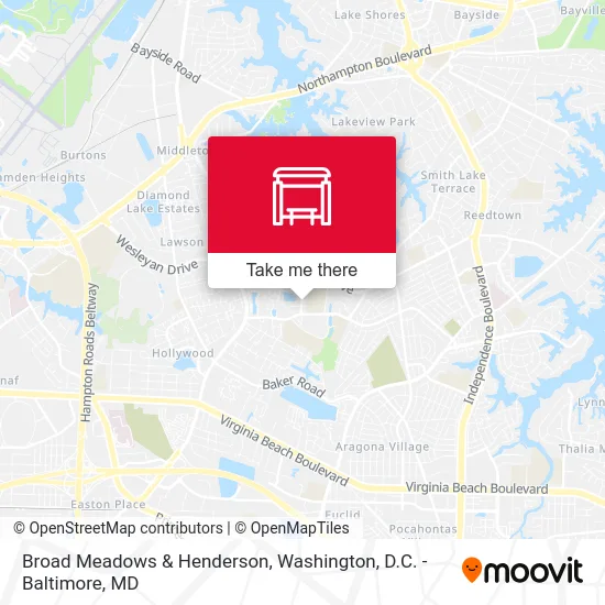 Broad Meadows & Henderson map