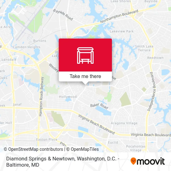 Diamond Springs & Newtown map