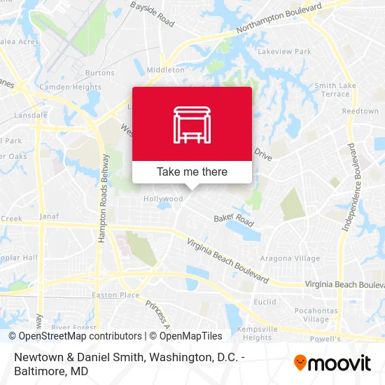 Newtown & Daniel Smith map