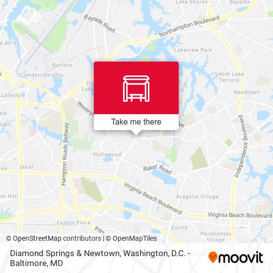 Diamond Springs & Newtown map