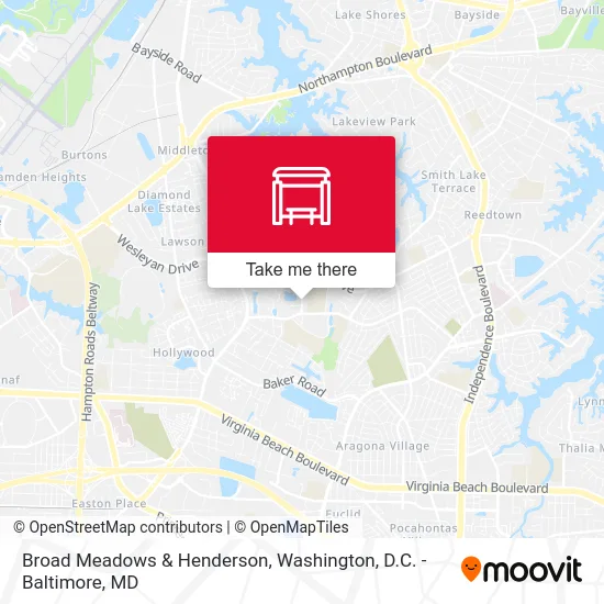 Broad Meadows & Henderson map