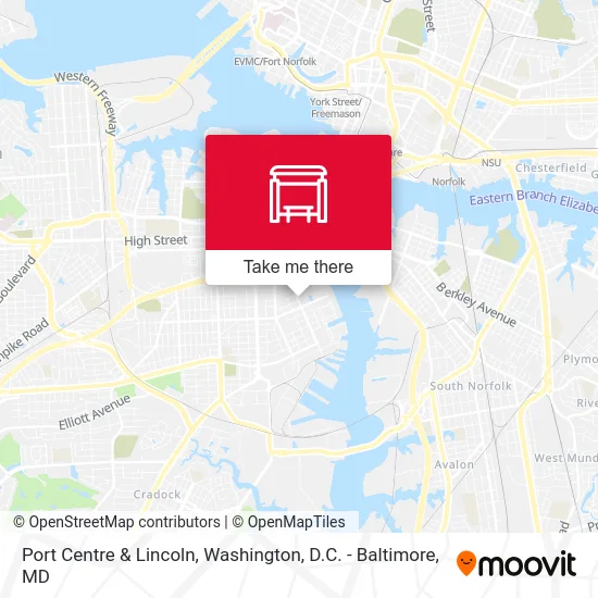 Port Centre & Lincoln map