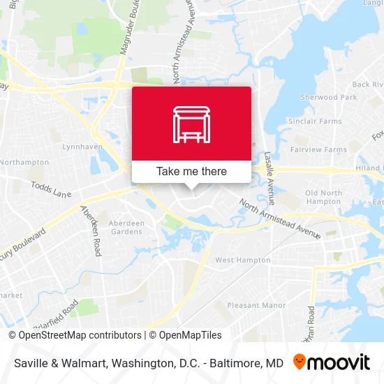 Saville & Walmart map