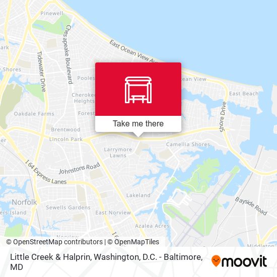 Little Creek & Halprin map