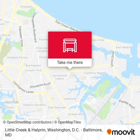 Little Creek & Halprin map