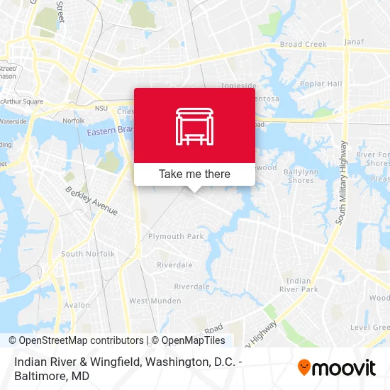 Indian River & Wingfield map