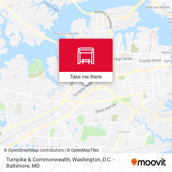 Mapa de Turnpike & Commonwealth