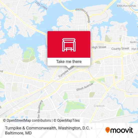 Turnpike & Commonwealth map