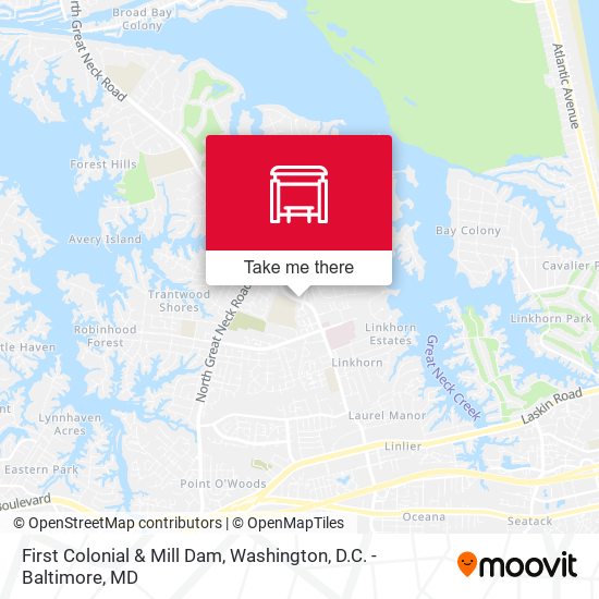 Mapa de First Colonial & Mill Dam