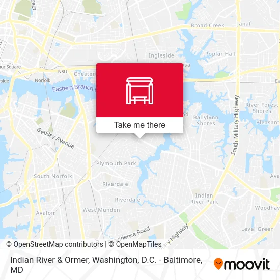 Indian River & Ormer map