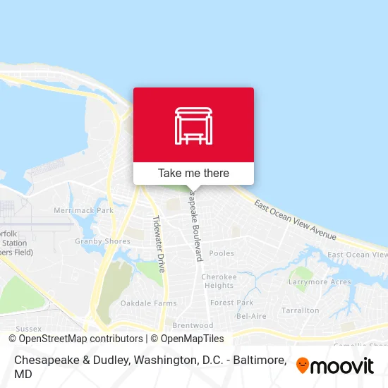 Chesapeake & Dudley map