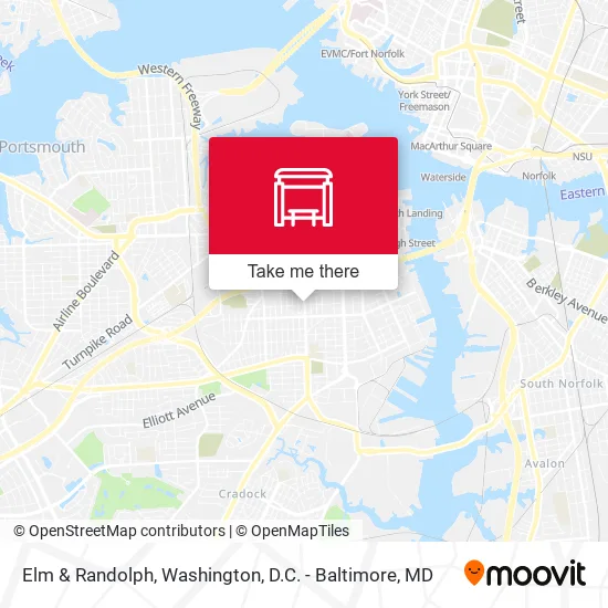 Elm & Randolph map