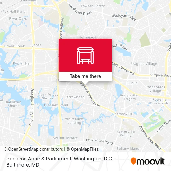 Princess Anne & Parliament map