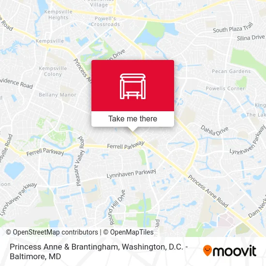 Princess Anne & Brantingham map