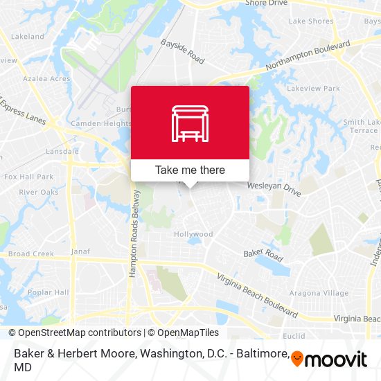 Baker & Herbert Moore map