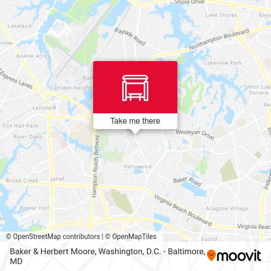 Baker & Herbert Moore map