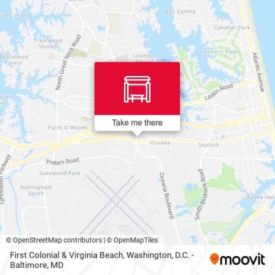 First Colonial & Virginia Beach map