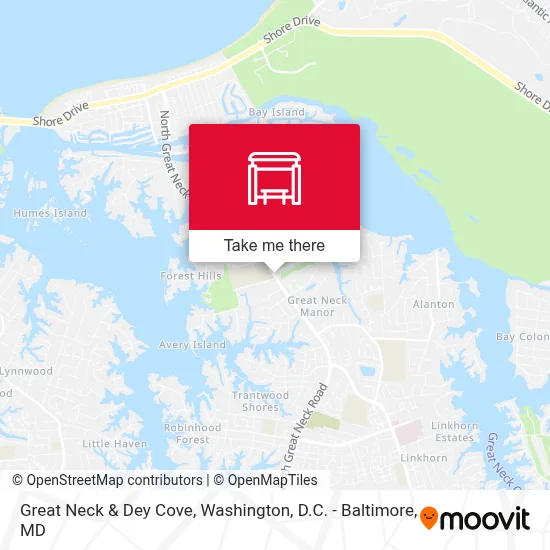 Great Neck & Dey Cove map